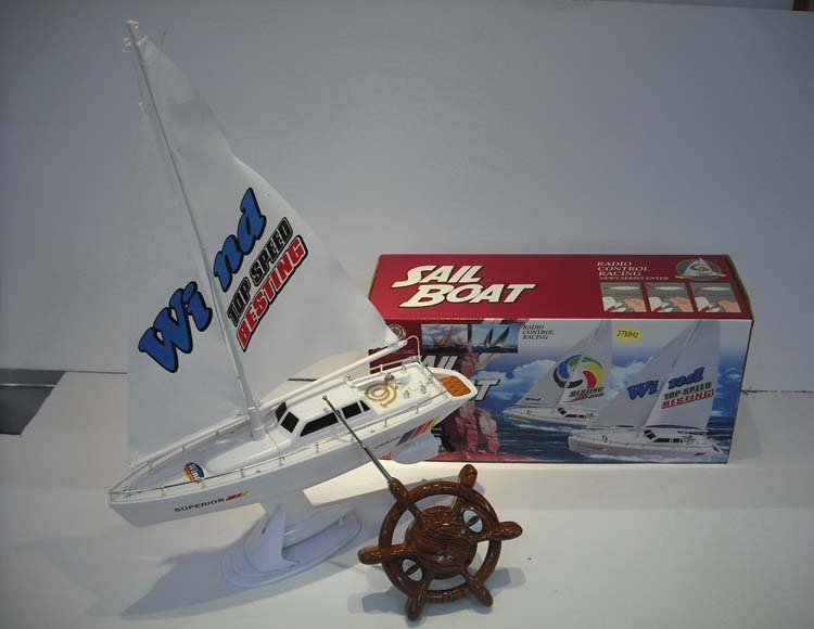 自装二通遥控帆船不包电 768C